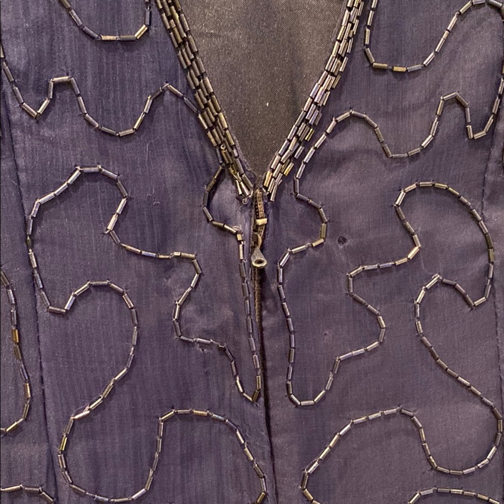 Vtg beaded Sequins Dress‎ - Picture 9 of 10